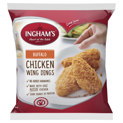 Ingham's Buffalo Chicken Wing Dings 1kg Ingham’s